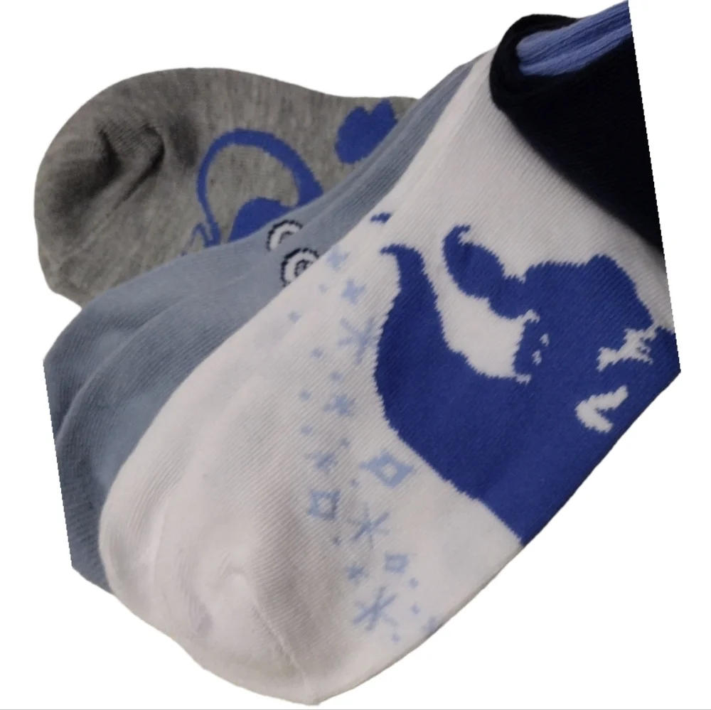 NWT Disney Princess Blue Aladdin No Show Socks Sz 4-10